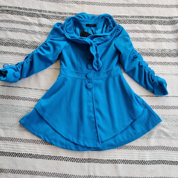 Jackets & Blazers - Aqua 💙 BLUE| BNWT| BABYDOLL JACKET